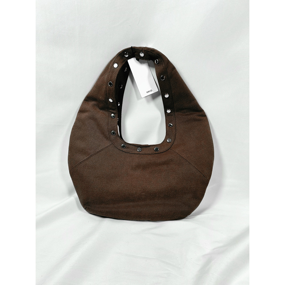 NWT MANGO Oval Studded Bag
